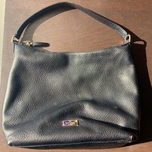 kate spade large black purse with zipper